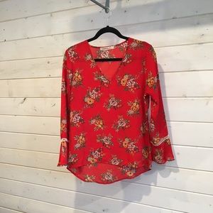 Liberty Love Floral Bell Sleeve Blouse